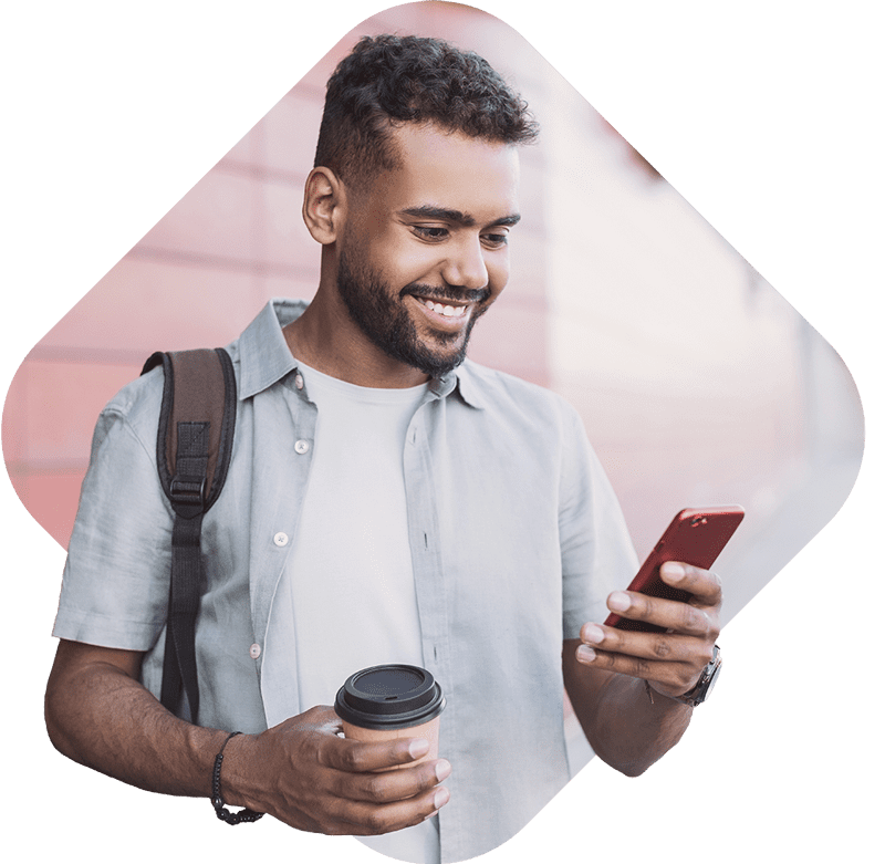 man_looking_on_phone_piture